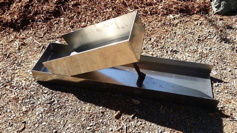 diy sheet metal sluice box|diy highbanker sluice box.